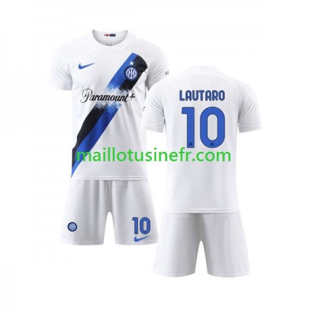 Maillot de Foot Inter Milan Lautaro Martinez 10 Extérieur 2023-24 - Enfant